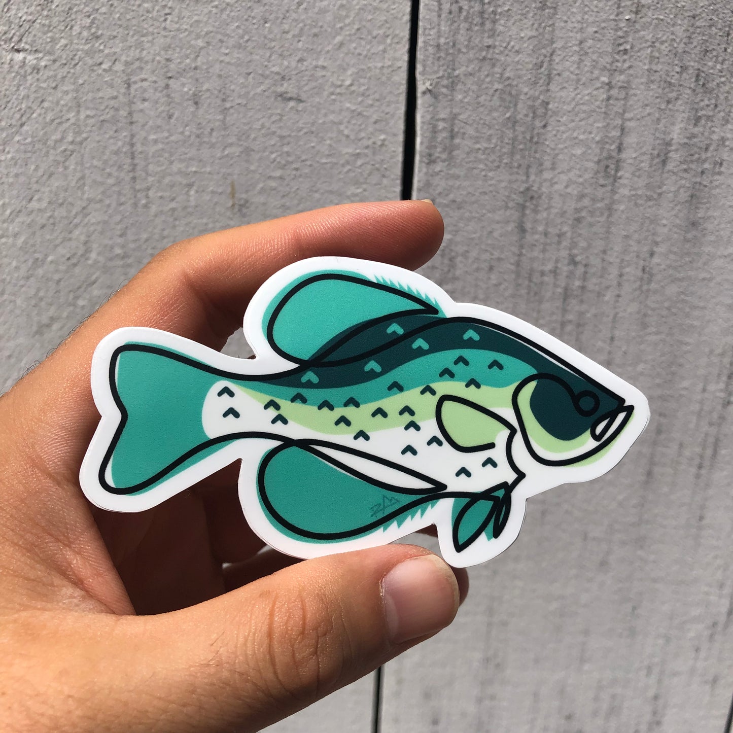 Thunderbird Design StudioCrappie - Single Line Decal w/ Matte FinishCrappie - Single Line DecalSticker
4" Drawn, Single Line Crappie Illustration.These high quality, super durable and weatherproof Matte decals are perfect for your Rod tube, water bottle, tackle box,
