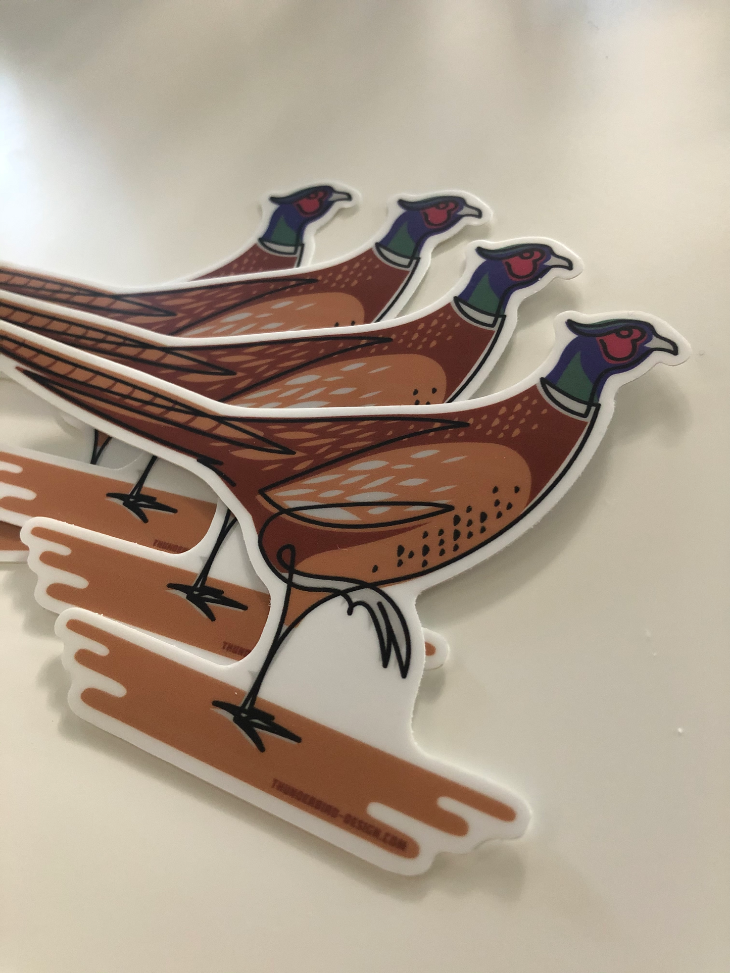 Thunderbird Outdoor SupplyPheasant Upland Bird - Single Line Series Decal w/ Matte FinishPheasant Upland Bird - Single Line Series Decal
Single Line Contour Illustration of a Pheasant. Matte Weatherproof Vinyl Decal.Place one on your case, cooler, crate, bumper, water-bottle, or anywhere else.
Size :