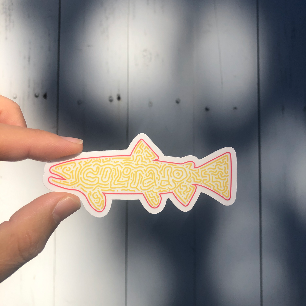 Thunderbird Design StudioColorado Tiger Trout - Clear DecalColorado Tiger Trout - Clear Decal
Colorado State Tiger Clear Decals
4" Weatherproof matte decals perfect for your water bottle, tackle box, car window or whatever else you can stick it to. You can a
