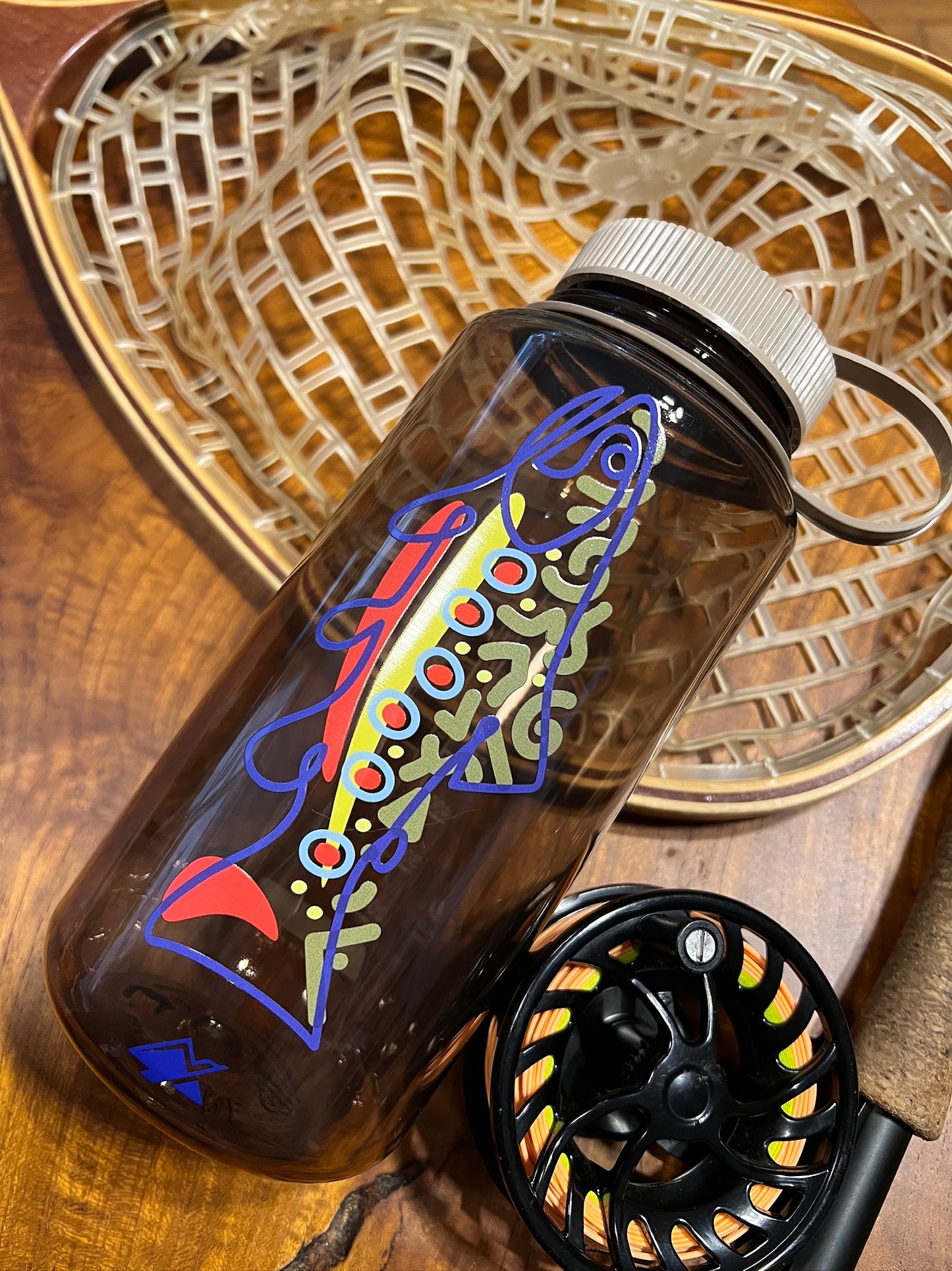 Bold Brook Trout 32oz Wide-Mouth Nalgene Bottle – Durable, Eco-Friendly, BPA-Free Water Bottle for Outdoor Adventures