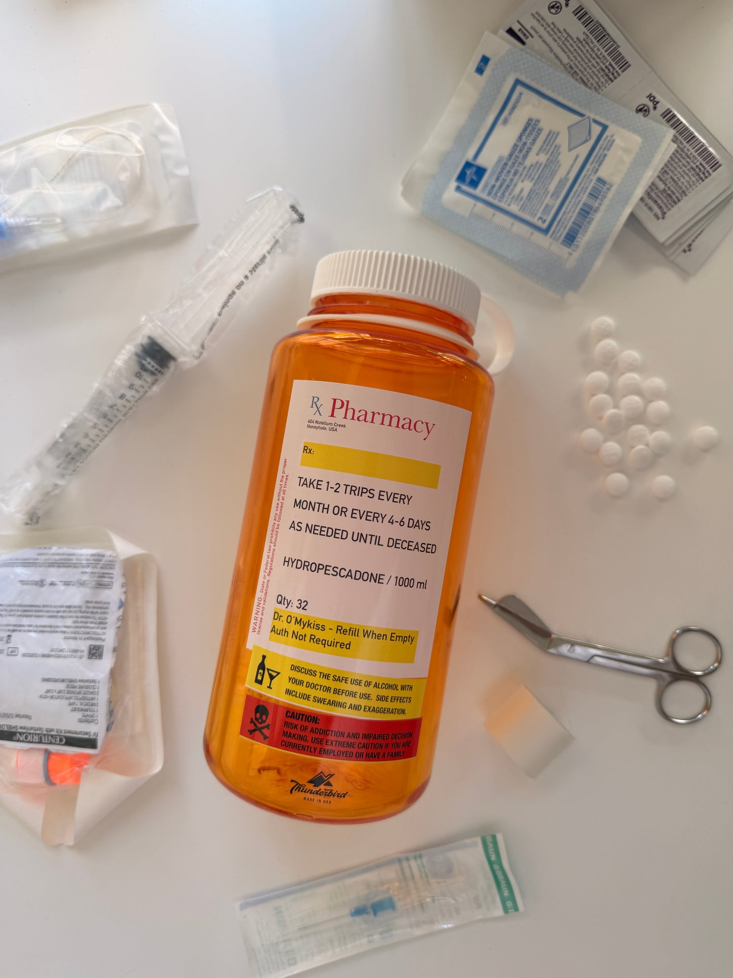 Trout Fishing is a drug 32oz Wide-Mouth Nalgene Bottle – Durable, Eco-Friendly, BPA-Free Water Bottle for Outdoor Adventures