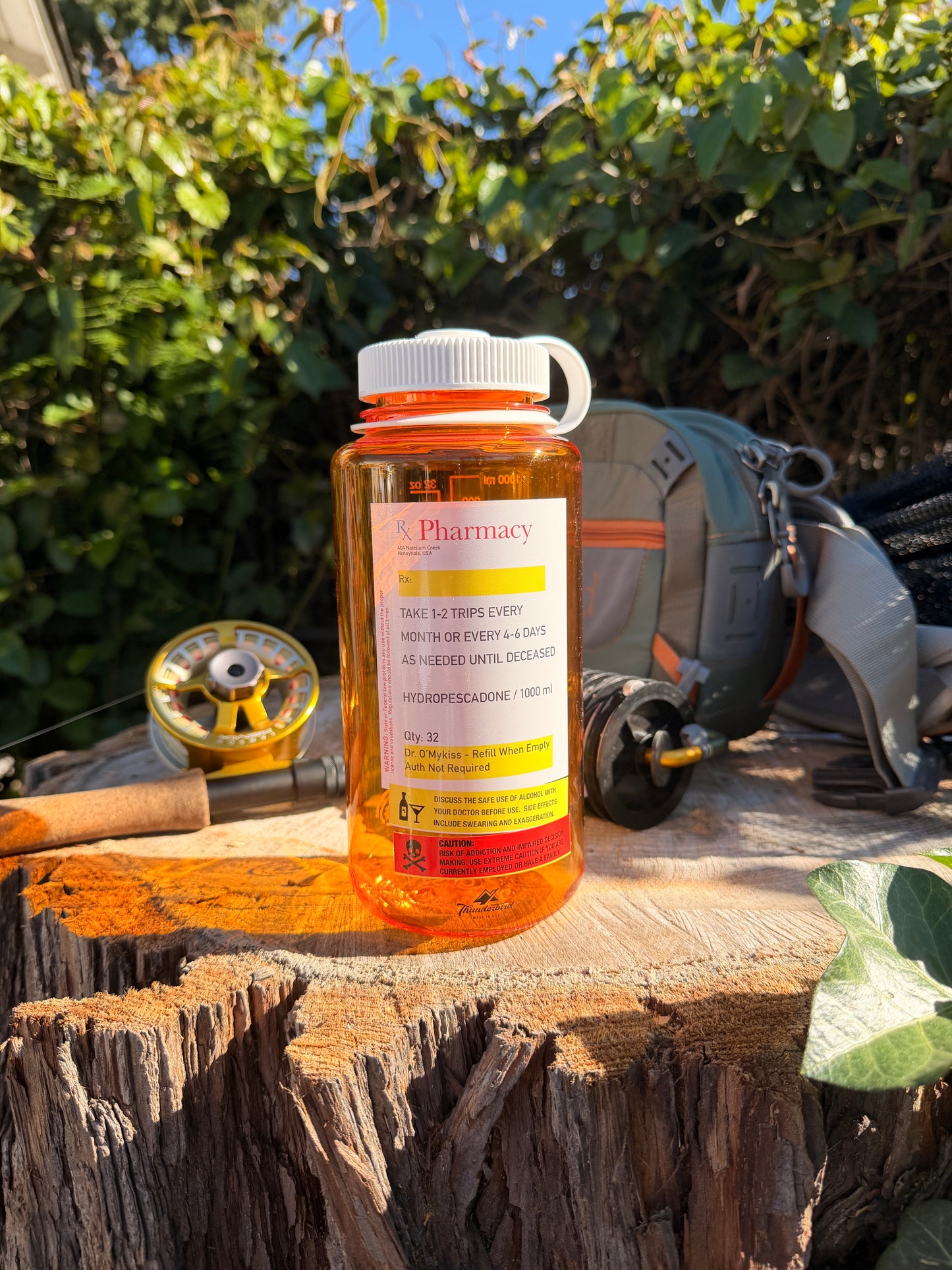 Trout Fishing is a drug 32oz Wide-Mouth Nalgene Bottle – Durable, Eco-Friendly, BPA-Free Water Bottle for Outdoor Adventures