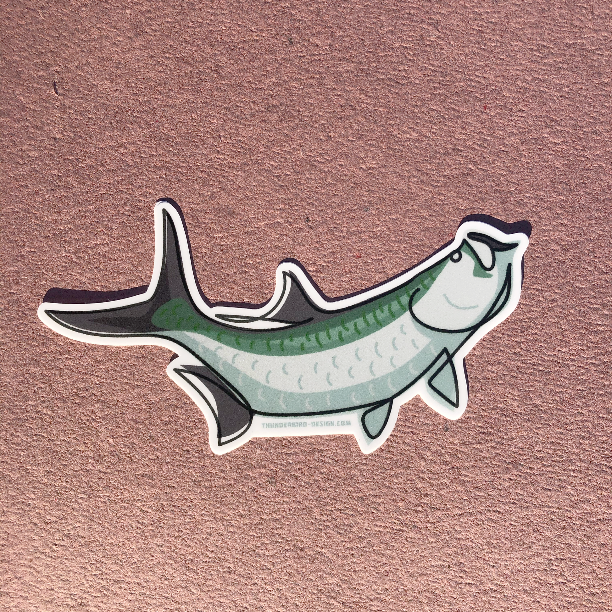 Thunderbird Outdoor SupplyTarpon - Single Line Series Decal w/ Matte FinishTarpon - Single Line Series Decal
4" Inch Drawn, Single Line Contour Illustration of a Tarpon.These weatherproof Matte decals are perfect for your Rod tube, water bottle, tackle box, car window or w