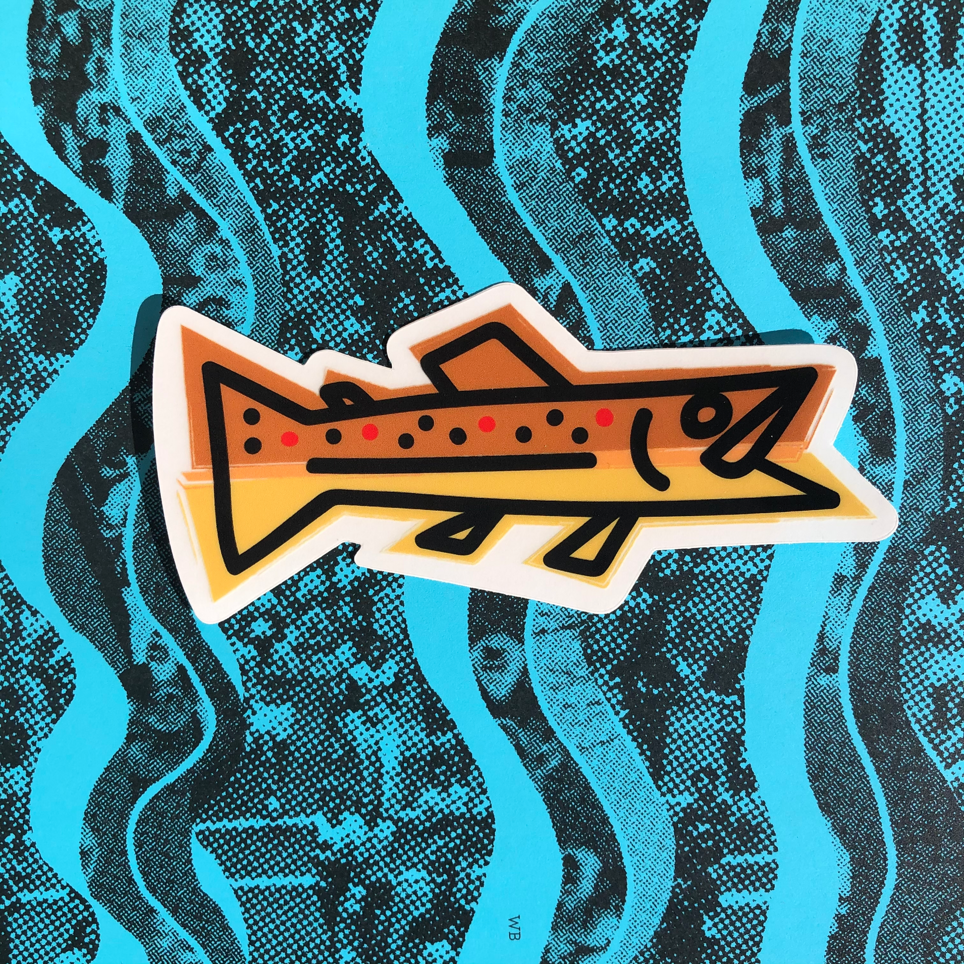 Thunderbird Design StudioIcon Trout Series - Clear DecalsIcon Trout Series - Clear DecalsSticker
Icon Trout Illustration series.
4" x 1.84" Clear decals are perfect to personalize your gear and whatever else you can stick it to.
10% of all proceeds are donated 
