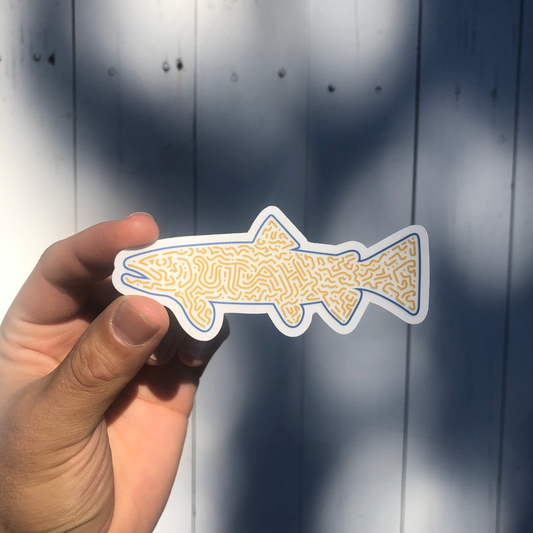 Utah Tiger Trout - Clear Decal